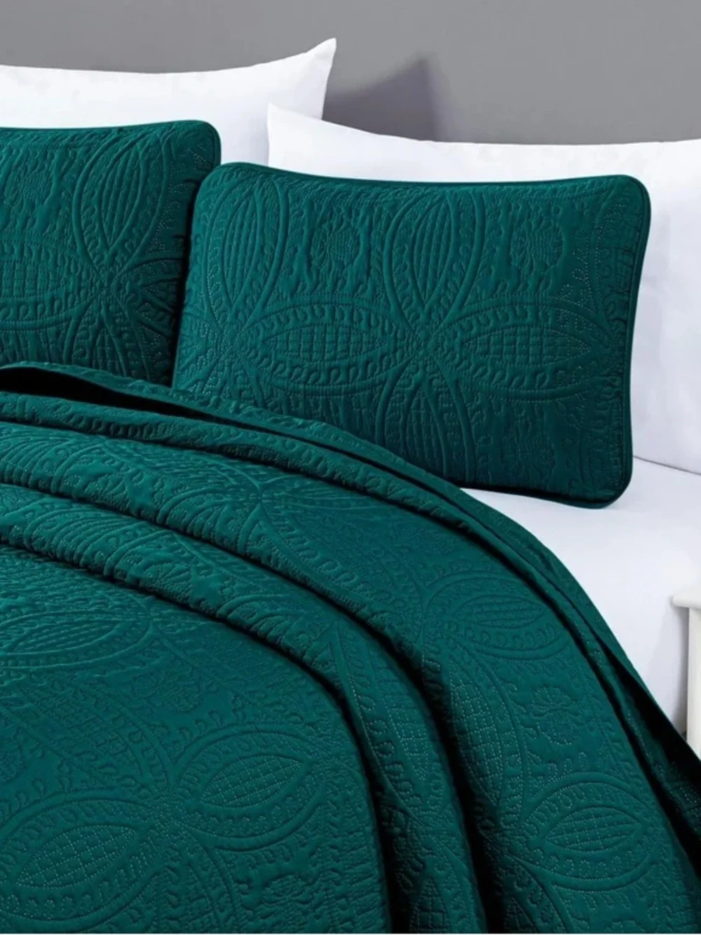 Teal Textured comforter  Set Teal king 3 piece set